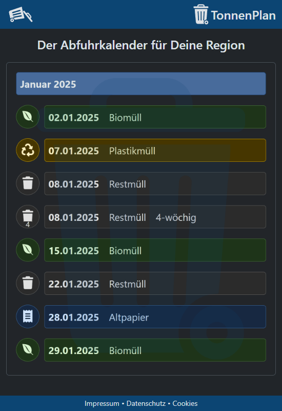 TonnenPlan